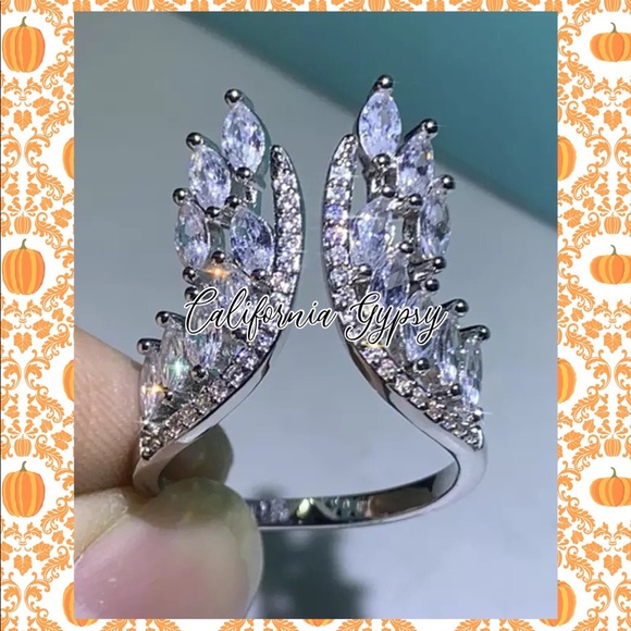 925 Sterling Silver Angel Wings - Picture 8 of 9